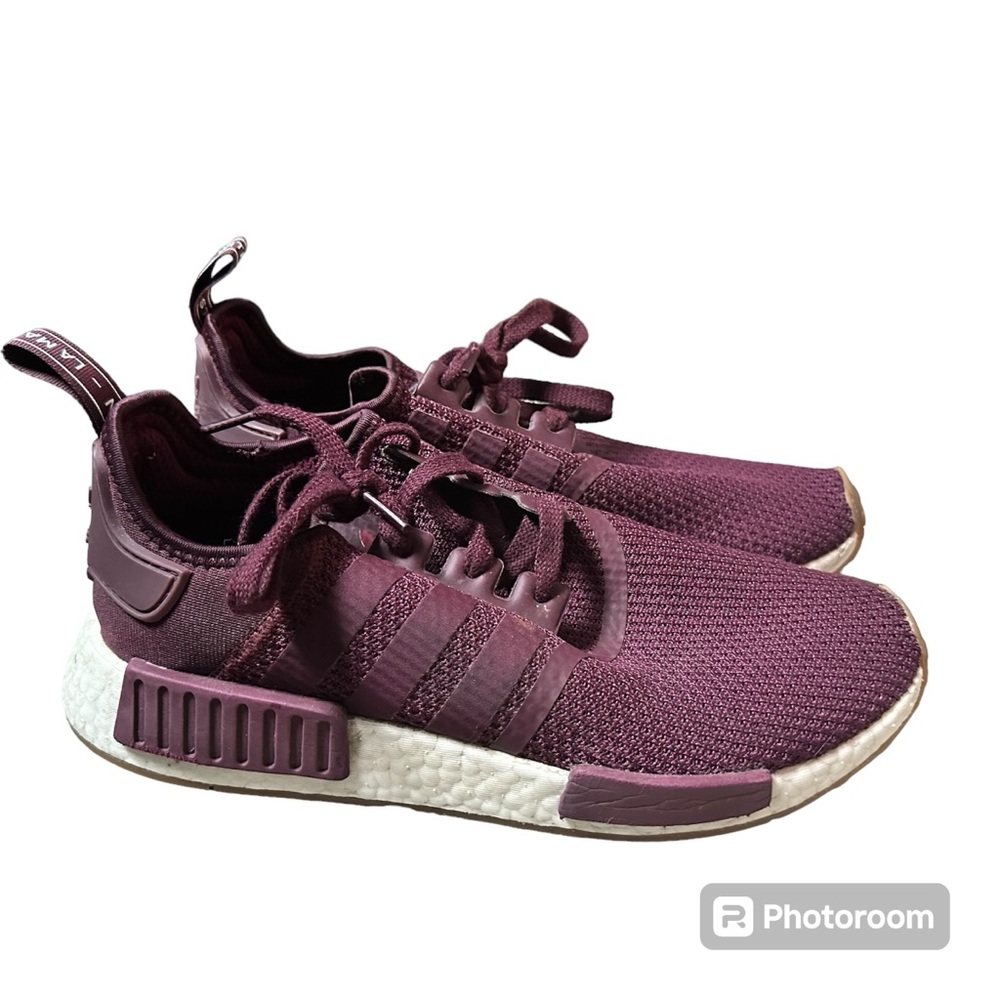 Adidas NMD_R1 Burgundy Maroon Training Athletic Shoes Size 9